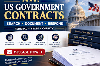 write and search document respond to US county state and federal government