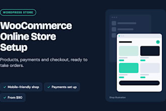 set up a woocommerce online store with products and payments