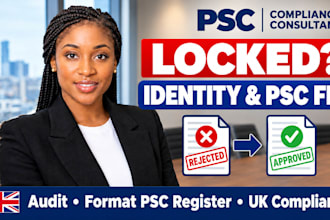 prepare identity verification and psc documents for UK company