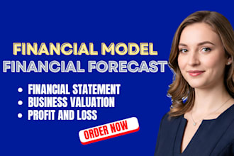 create financial model, forecast, statement and business valuation