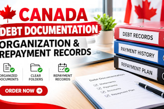 prepare and organize your canada debt documentation