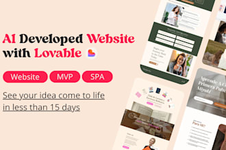develop ai website with lovable, mvp development, spa ai development