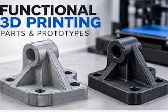 design functional 3d printing parts and mechanical prototypes with stl files