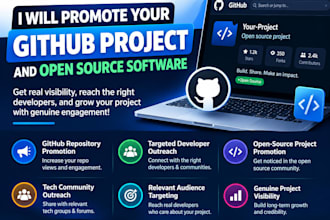 promote your github project and open source software