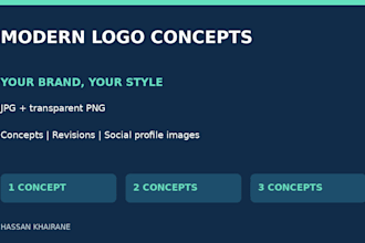 create a modern logo concept for your business