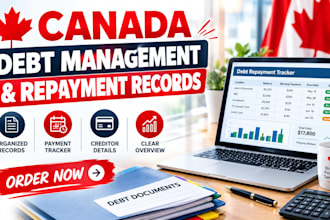 organize your canada debt management and repayment records