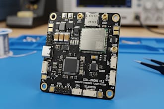 cellular drone pcb for uav wireless control embedded hardware, telemetry systems