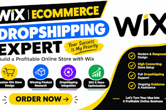 build responsive wix dropshipping website design redsesign wix ecommerce expert