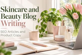 write SEO skincare and beauty blog posts and articles