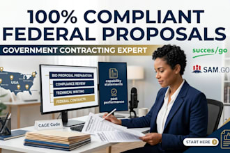 write, review, and assemble compliant federal government contracting prop
