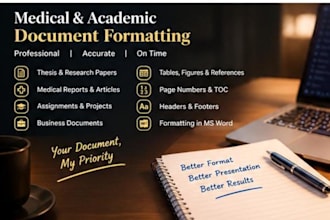 type and format medical documents in microsoft word