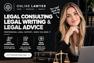be your online lawyer for legal consulting, legal writing and legal advice