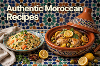 write authentic moroccan recipes with ingredients