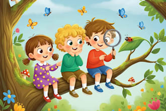 children book illustration and children book illustration