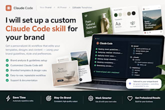 setup custom claude code skill for your brand