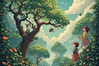 create children book illustration children book