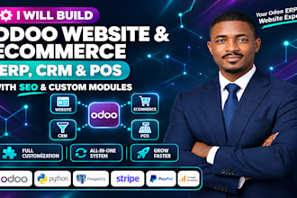 be your odoo website designer, ecommerce, SEO, erp, CRM, pos and customization
