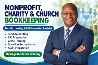 do nonprofit, charity church bookkeeping and fund accounting