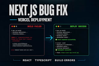 fix nextjs react typescript bugs and vercel deployment errors