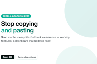 automate your excel and google sheets with dashboards