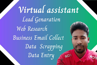 do data entry, web research, lead generation, and copy paste
