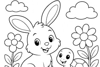 create cute kids coloring book