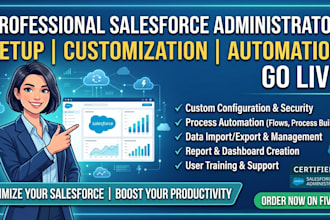 be your salesforce administrator for flow automation and customization