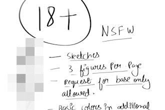 draw rough nsfw sketches as described