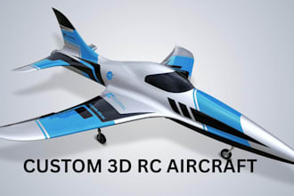 design 3d printable rc planes, uav drones and vtol aircraft