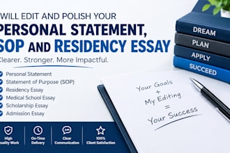 edit and polish your personal statement, sop, and residency essay