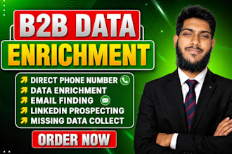 research b2b leads with direct phone numbers and data enrichment