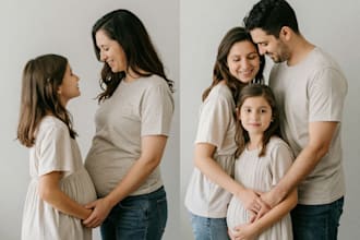 retouch maternity and family portraits
