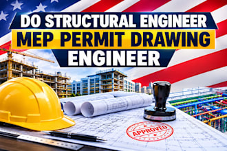 do structural engineer mep permit drawing engineer in ca, ny, fl, nc, pa, nj, ga