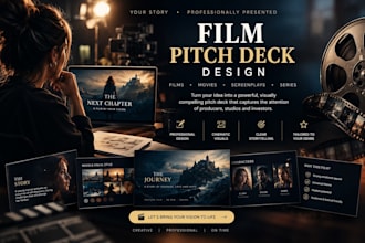 do a pitch deck presentation for your film, TV or web series