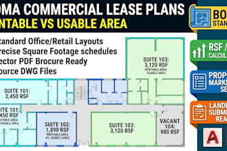 draft boma commercial lease floor plans