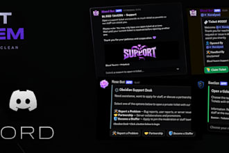 create a custom discord ticket system