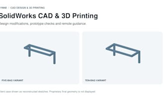 create or modify solidworks cad models for 3d printing