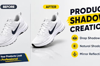create realistic drop shadow natural shadow reflection