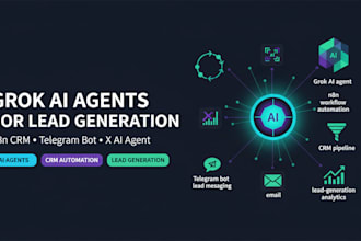 build a grok ai agent n8n CRM telegram bot x ai agent for lead generation