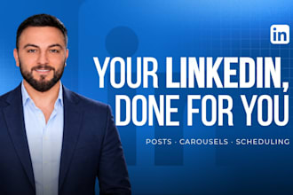 be your linkedin manager and content creator