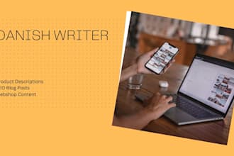 write danish SEO product descriptions or articles for your webshop