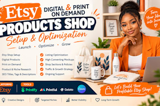 create etsy pod products using printify and canva