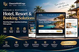 design luxury hotel, resort and hotel booking websites