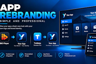 rebranding ibo player, or tivimate, smater pro with your logo