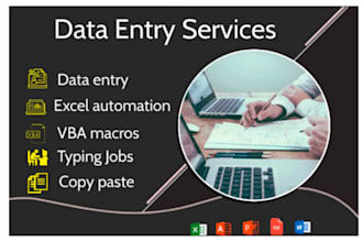 do data entry, typing work
