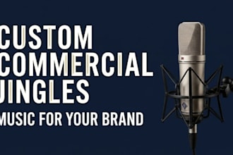 create your catchy advertising commercial jingle intro and outro for business