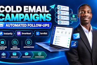 setup instantly ai smartlead lemlist b2b cold email campaigns outreach follow up