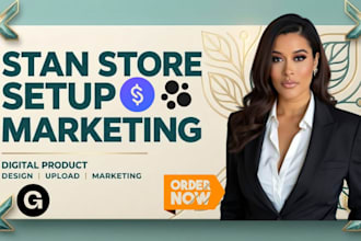 do stan store setup, stan store marketing, digital product, stan store design
