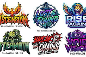 design melodic hardcore, post hardcore and metalcore logo
