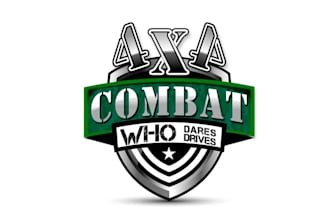 make wonderful logo for 4x4 combat truck jeep